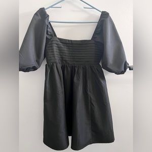 Francesca black baby doll dress